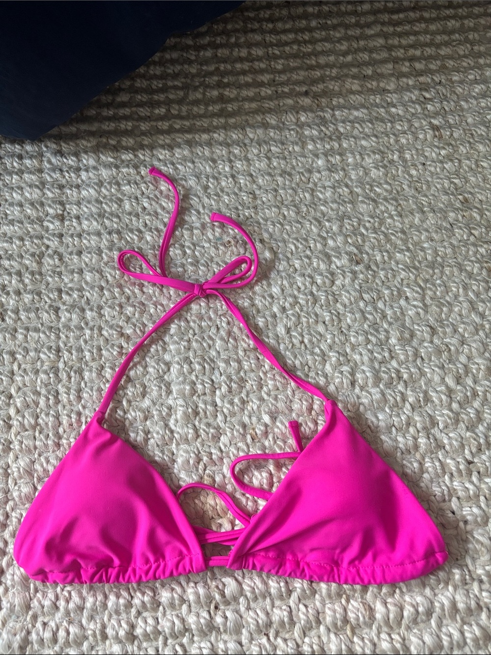 Hot pink bikini top
